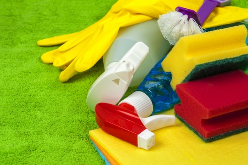 Detailed post-build cleaning of surfaces and fixtures