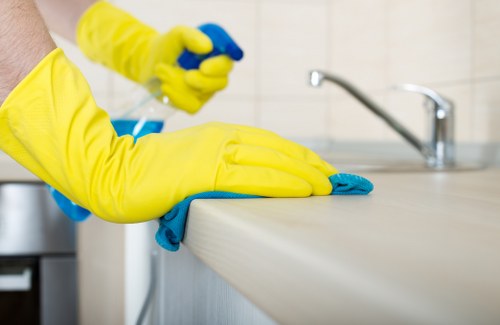 Professional after builders cleaning in a renovated space