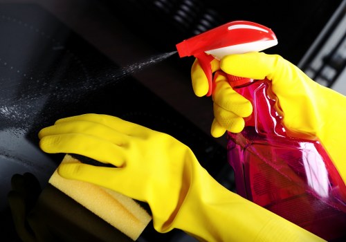 Commercial cleaners servicing a retail or workplace environment